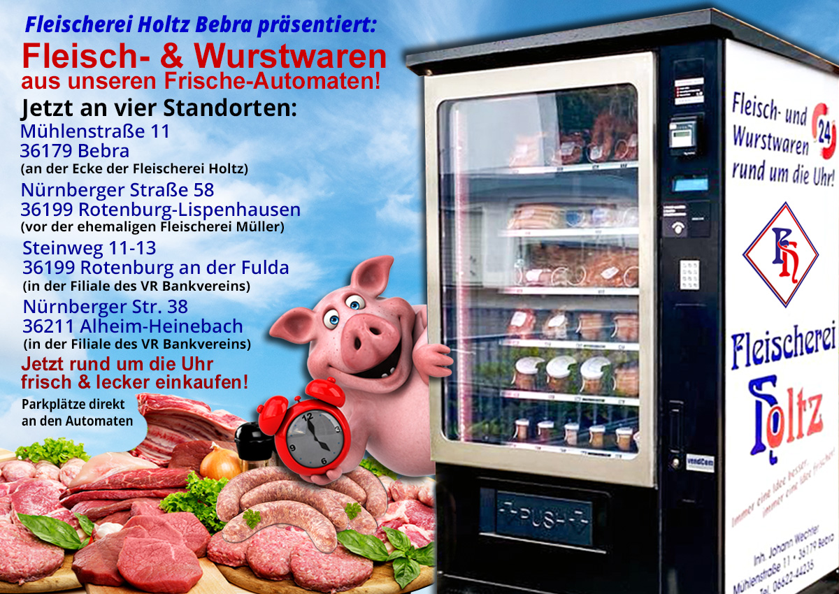 Wurstautomaten Fleischerei Holtz